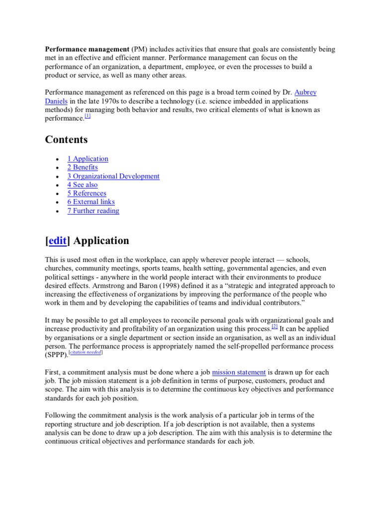 Performance Management Insights | PDF | Performance Management ...
