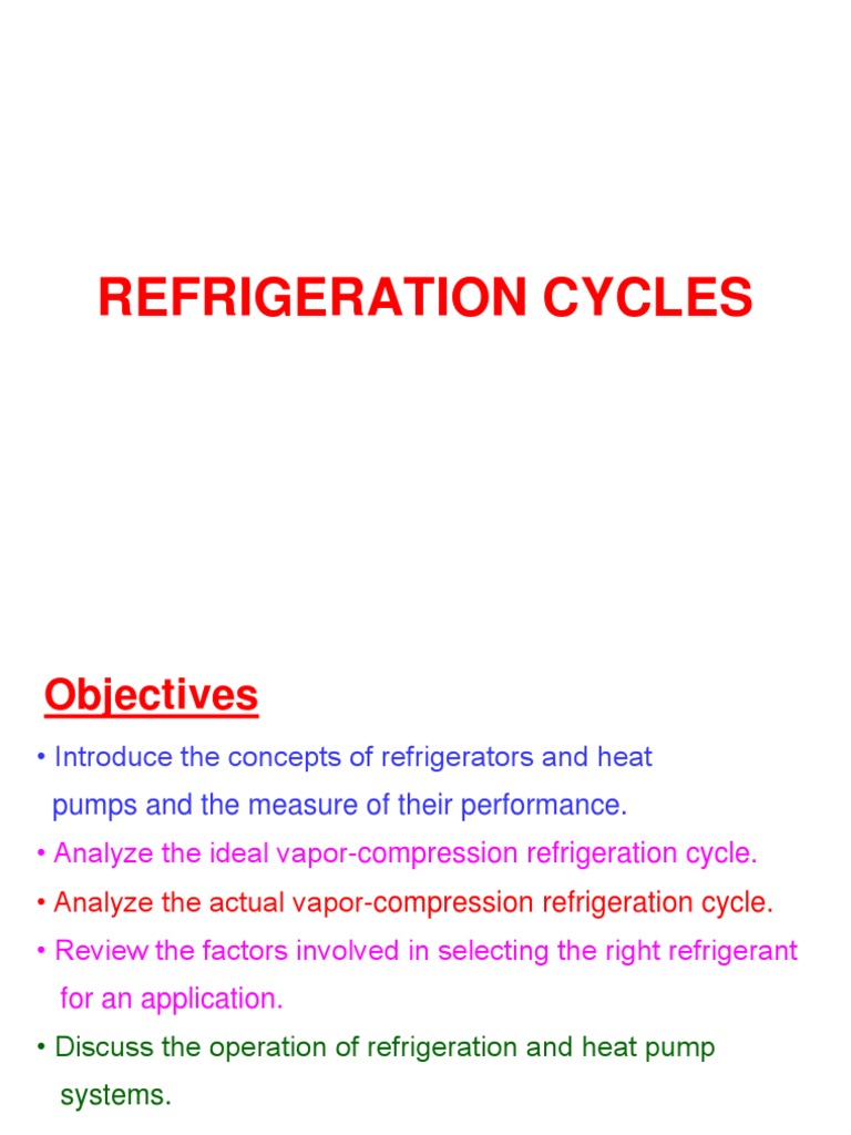 refrigeration cycle PDF Gases Home Appliance