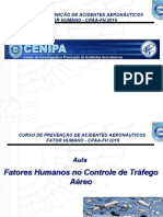 FH No Controle de Tráfego Aéreo - CENIPA Maio2016
