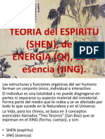 TEORIA Del ESPIRITU (SHEN), de La ENERGIA (QI), de La Esencia (JING) .
