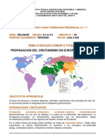 Guia Pedagogica#7 Propagacion Del Cristianismo en Europa Occidental.