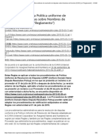 Reglamento para Una Política Uniforme de Resolución de Disputas Sobre Nombres de Dominio (PURC) (El - Reglamento - ) - ICANN