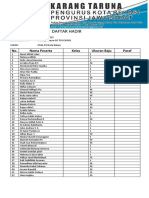 DAFTAR HADIR Go To School