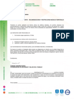 0 - Recomendaciones y Restricciones Medicas Rosalba Echeverry Becerra 9-07-2022