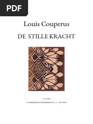 Louis Couperus De Stille Kracht 1900