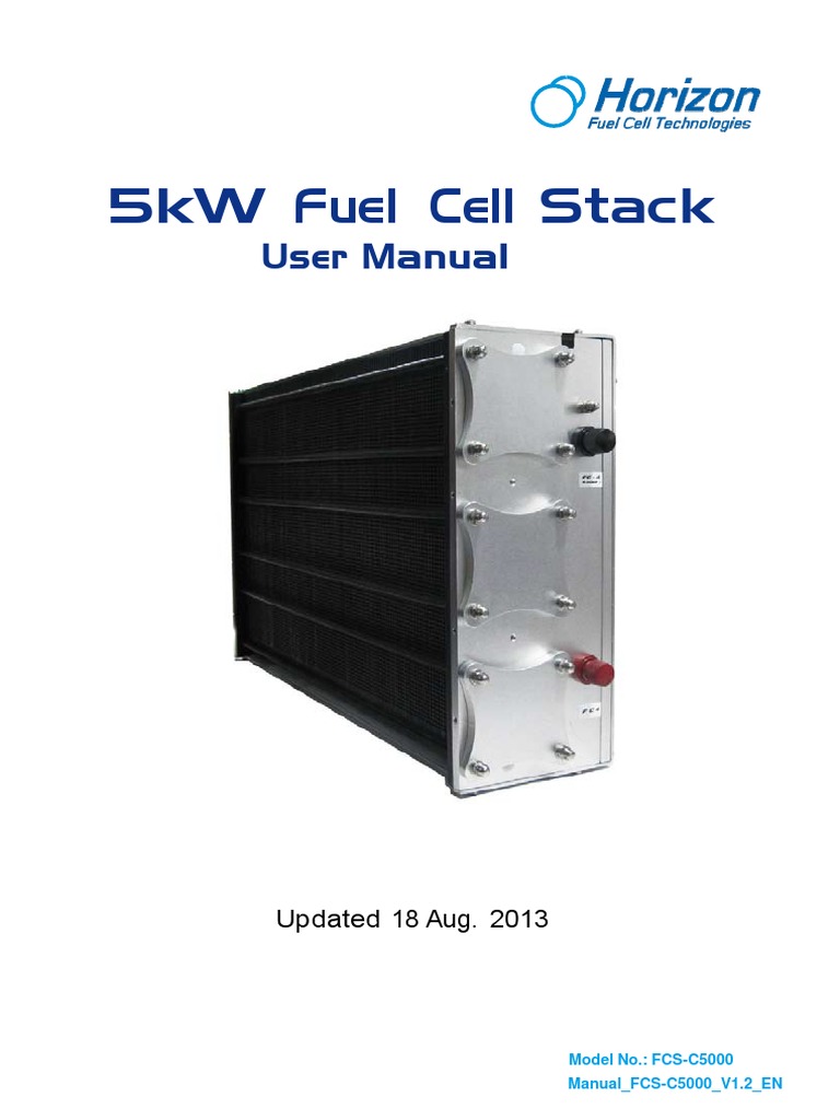 5kW Fuel Cell Stack User Manual | PDF | Power Supply | Vacuum Tube