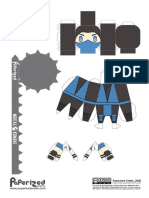 Mortal Kombat - Sub-Zero Papercraft