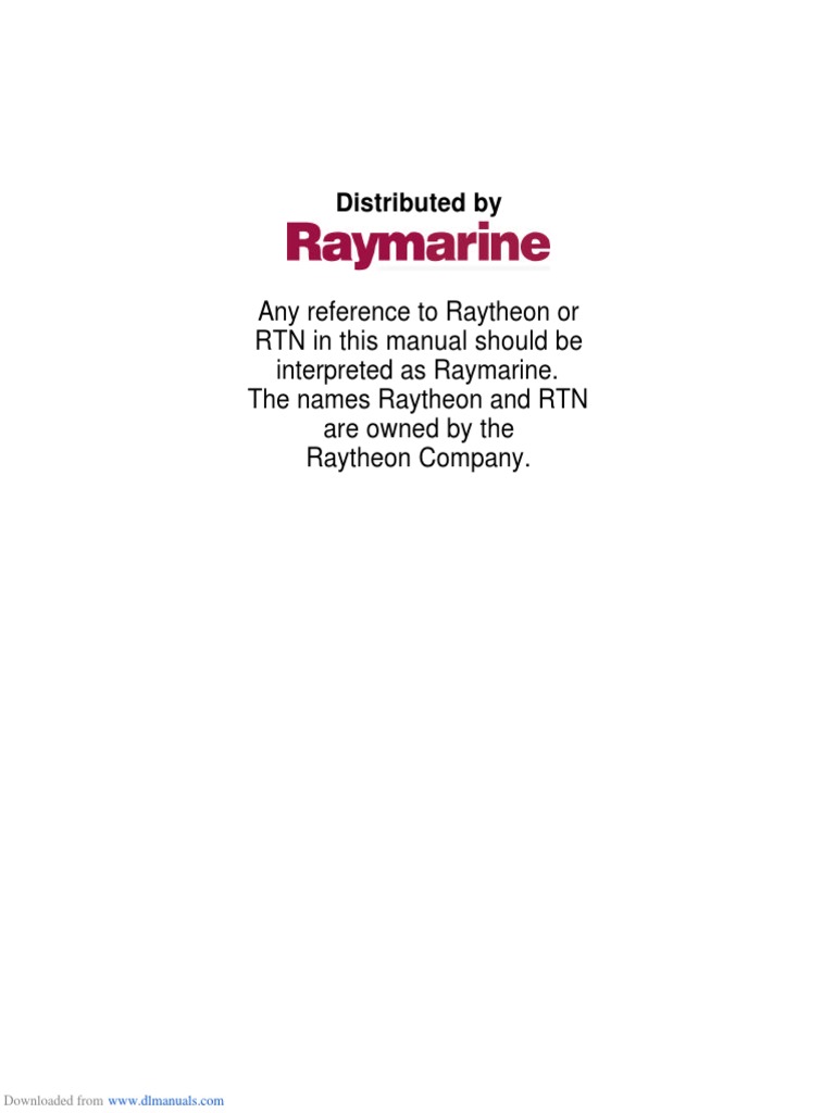 Raymarine ST5000 Plus Owner's Handbook Manual PDF Navigation