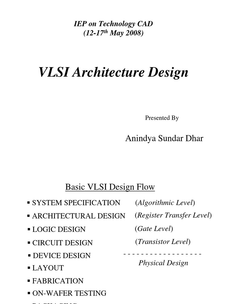 VLSI Design Flow and Optimization Techniques | PDF | Technology ...
