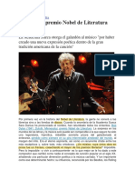 Nobel de Literatura Bob Dylan