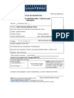 Ficha de Inscripción Diplomado Terapia Respiratoria- Marzo 2021