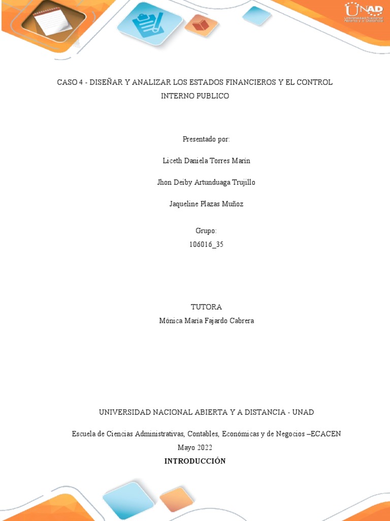 Caso4 Grupo 106016 35 | PDF | Contabilidad | normas internacionales de ...