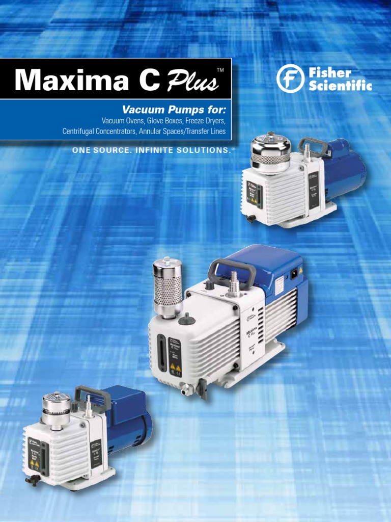 Fisher Scientific Maxima C Plus Vacuum Pumps Brochure PDF Vacuum Pump