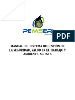 04 de Septiembre de 2021 - MANUAL ISO 45001 PEMSER