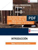 Sesión 1 - Derecho Procesal Penal II