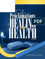 Faith Proclamations of Healing and Health