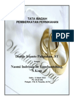 Pemberkatan Doddy Dan Naomi