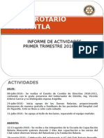 Informe de Actividades 1er. Trim 2010