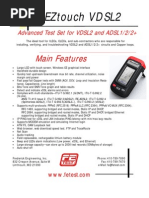 Main Features: Eztouch Vdsl2