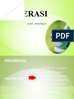 MASERASI SEJARAH DAN PROSES