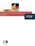 Diagrama de Gantt para Gestión Del Proyecto
