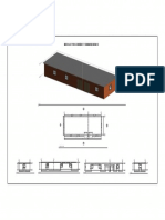 Plano de Modulo Prefabricado Del Comedor y Gimnasio - Mina Ii