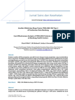 Jurnal Sains Dan Kesehatan: Analisis Efektivitas Biaya Pasien PROLANIS DM Tipe 2 Di Puskesmas Kota Bandung