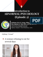 1.1.introduction To ABNORMAL PSYCHOLOGY