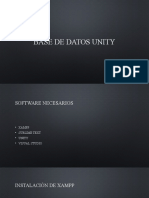 Base de Datos Unity