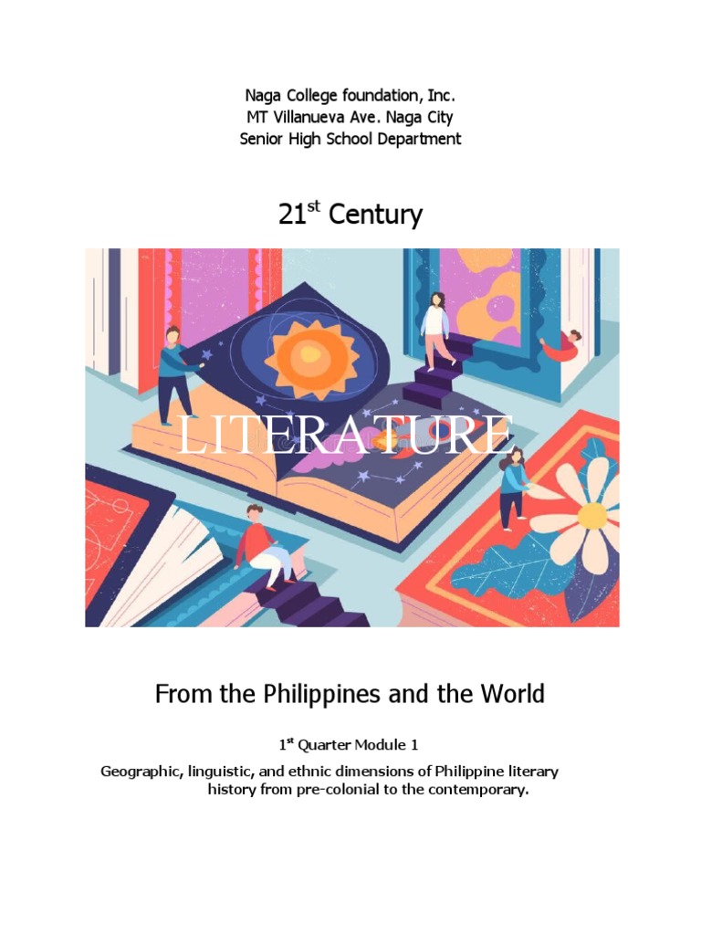 Module 1. Literary history of the Philippines PDF Tagalog Language