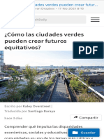 ¿Cómo Las Ciudades Verdes Pueden Crear Futuros Equitativos ArchDaily México