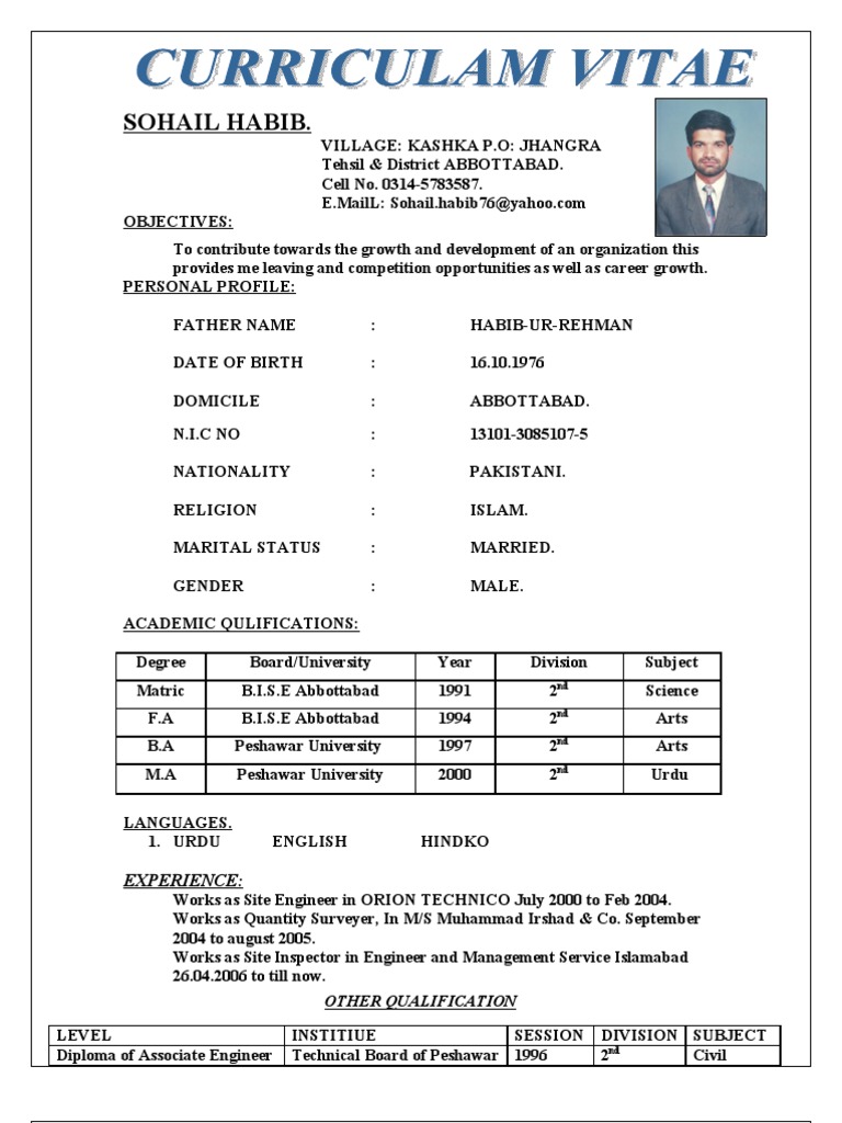 sohail-habib-s-professional-profile-pdf