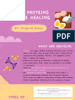 Role of proteins in accelerating tissue healing