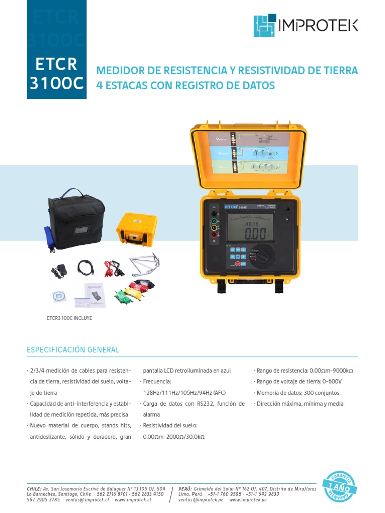 Etcr 3100c | PDF | Ingenieria Eléctrica | Electricidad