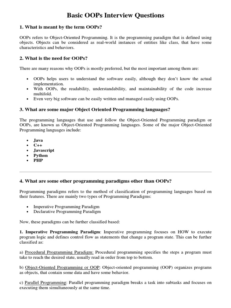 basic-oops-interview-questions-pdf-method-computer-programming