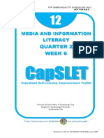 Quarter 2 Week 6: Media and Information Literacy