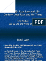 Rizal Law and 19th Century Reforms