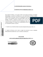 Acta y Estatutos Asociasión Gremial Electricistas.