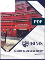 Summer Placement Report 2023