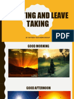 Greeting and Leave Taking