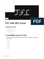 TFC OSK 2022 Tryout