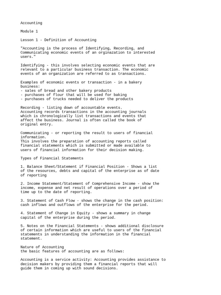 1st Quarter Accounting Pdf Accounting Business