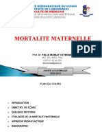 COURS MORTALITE MATERNELLE D1 by Moise Andrés Battologie and Strata