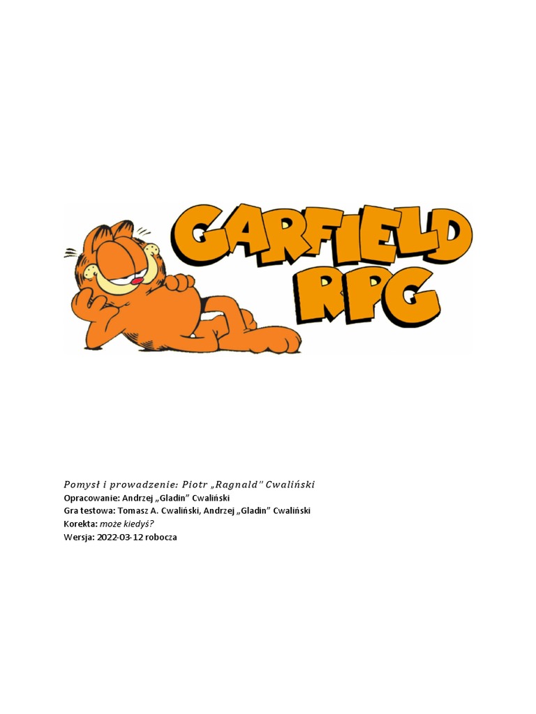 Garfield RPG | PDF