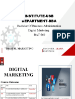 Digital Marketing Course Outcomes & Applications