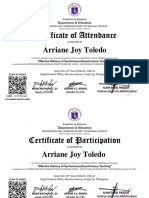 Effective Delivery of SynchronousAsynchronous Teaching - Certificate of Attendance and Participation - Certificates