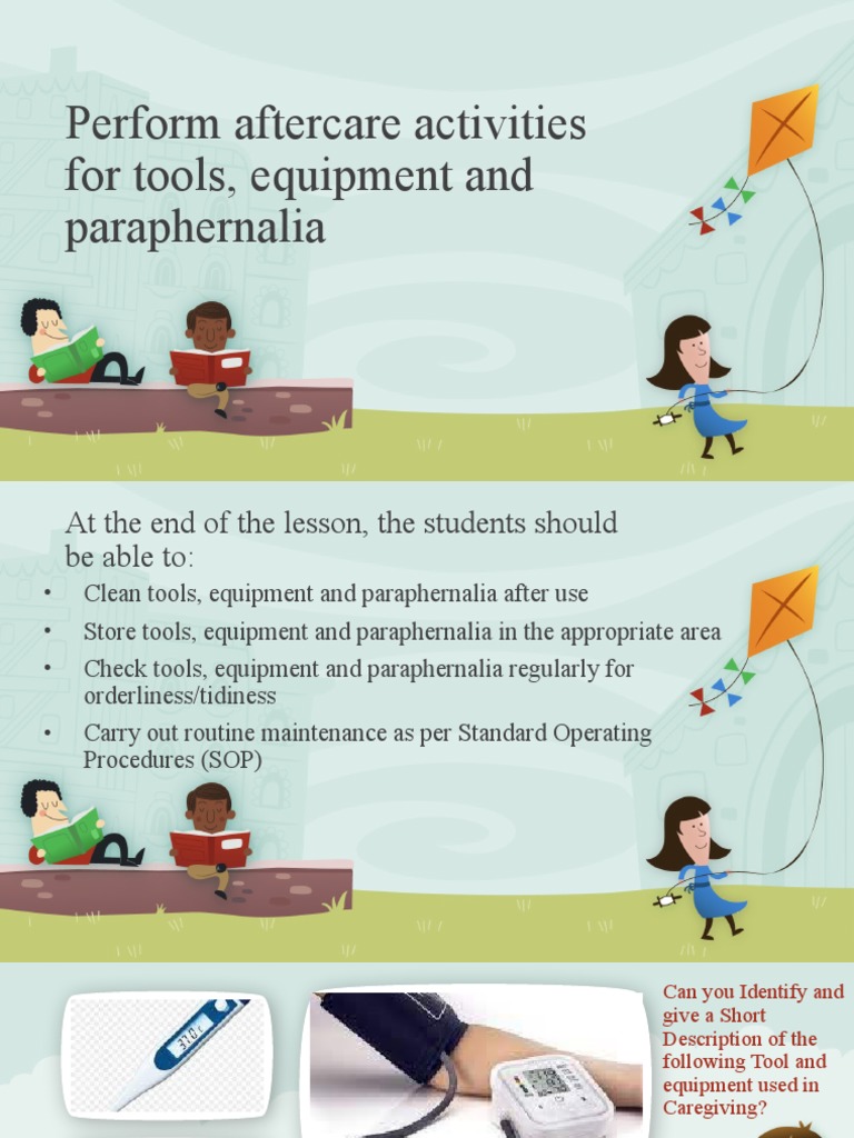 Perform Aftercare Activities For Tools Equipment and Recovered PDF