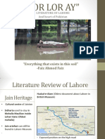 Literature of Lahore