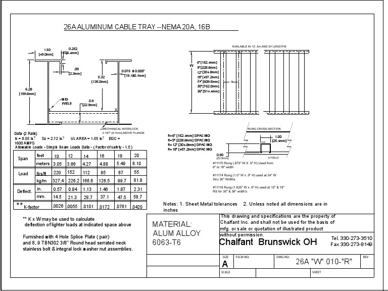NEMA Cable Tray PDF Building Engineering Building Materials