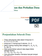 M21. Notasi Penjumlahan Dan Perkalian Data